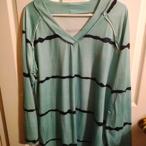 Long sleeve stripe shirt